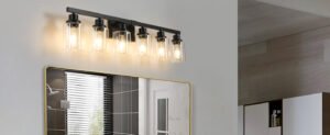 Glass shaped Lights for bathroom 