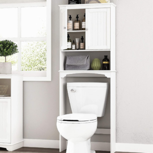 Over The Toilet Storage Cabinet, 3-Tier Bathroom Organizer,