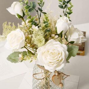 YJ Fake Flowers with Vase